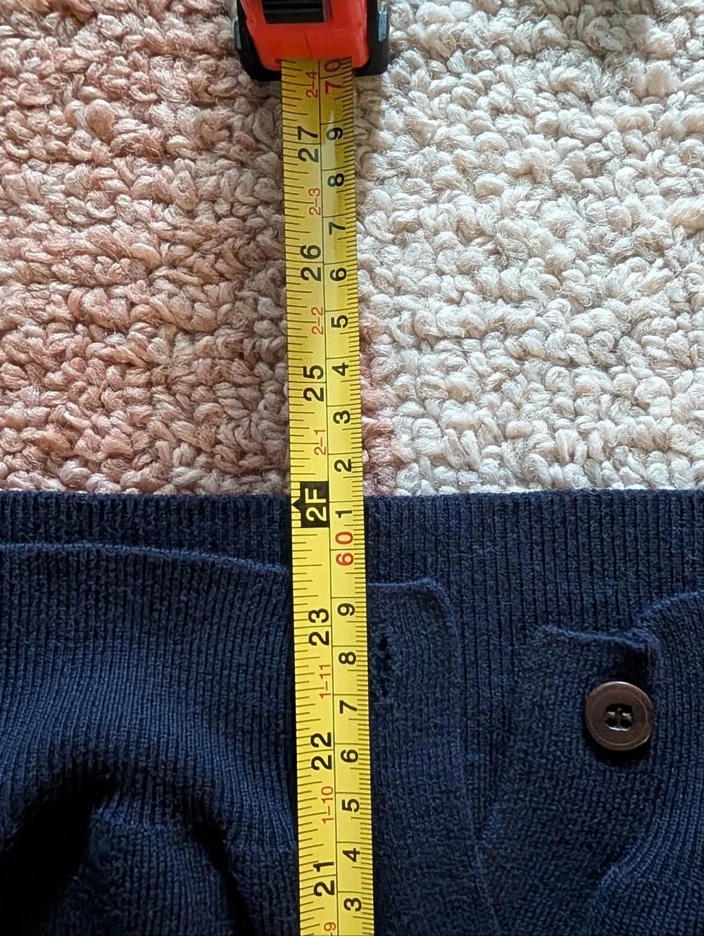 Vintage J Crew Navy Blue Sweater Vest With Button Front